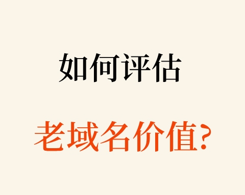 如何評估20年老域名的價值?