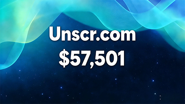 Unscr.com以57,501美元成交，優(yōu)質(zhì).COM域名成市場硬通貨