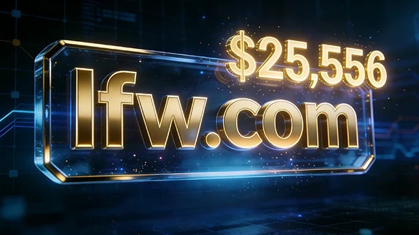 三字母精品lfw.com以25,556美元成交，多行業適配性引爆投資價值