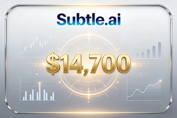 Subtle.ai以14,700美元成交，精準適配AI細分賽道，彰顯細分領域域名價值