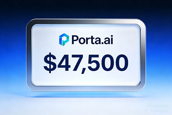 精品域名porta.ai以47,500美元成交！AI+港口/門戶雙賽道價(jià)值凸顯