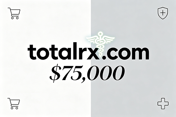 totalrx.com以$75,000 易主，醫(yī)療健康領(lǐng)域精品域名價值凸顯