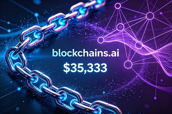 35,333美元成交！blockchains.ai：AI× 區(qū)塊鏈雙賽道頂級(jí)域名易主