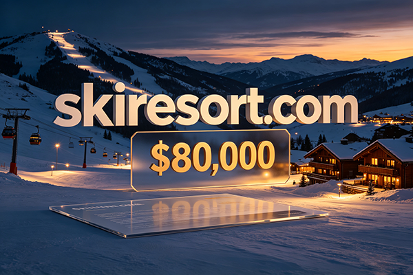 skiresort.com以8萬美元成交!滑雪賽道核心關鍵詞域名迎來終端出手