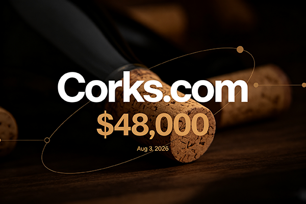 Corks.com以48,000 美元完成交易