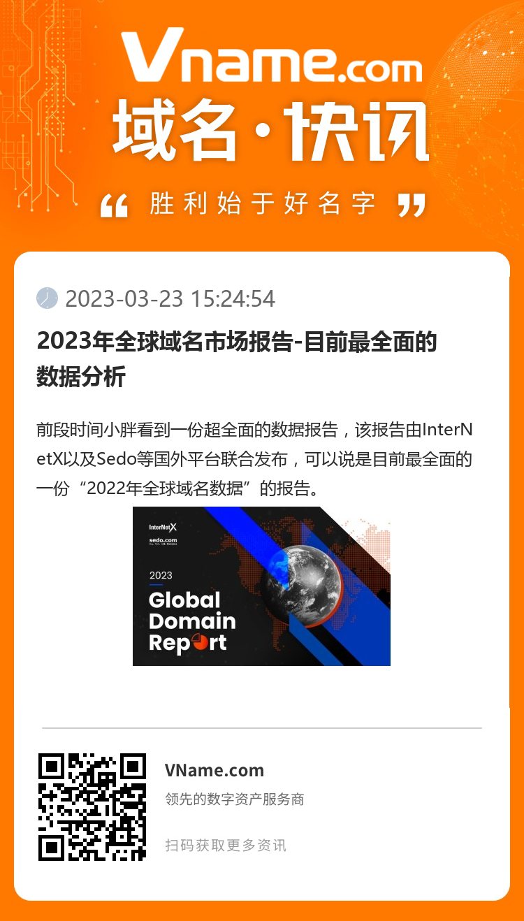 2023年全球域名市場報告-目前最全面的數據分析