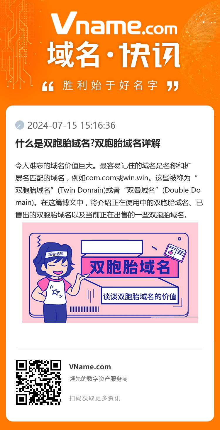 什么是雙胞胎域名?雙胞胎域名詳解