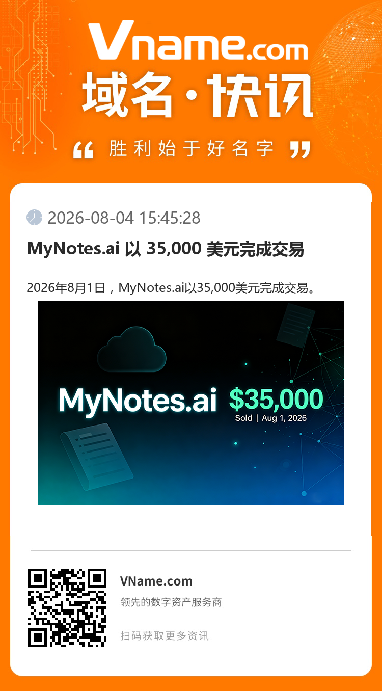 MyNotes.ai 以 35,000 美元完成交易